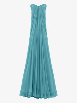 Abito bustier da sera da Donna in Blu