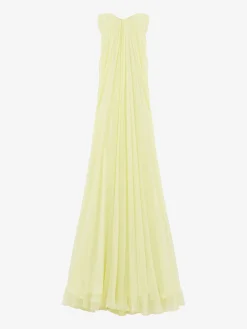 Abito bustier da sera da Donna in Giallo