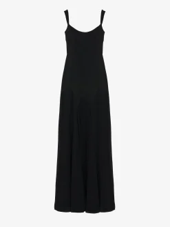 Abito da sera in satin da Donna in Nero