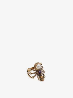 Anello Spider da Donna in Finitura oro anticato