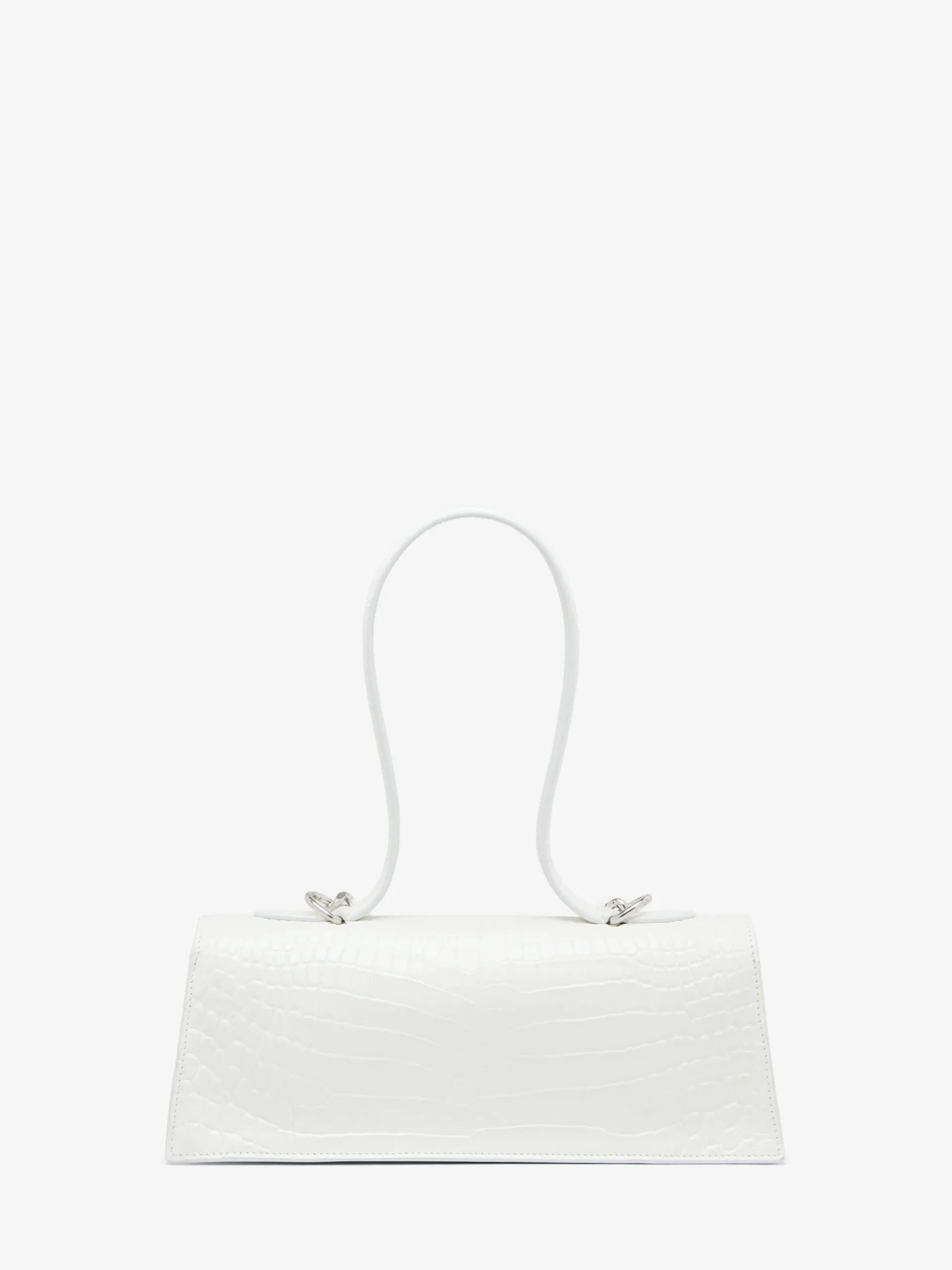 Borsa Jewelled con manico superiore da Donna in Bianco