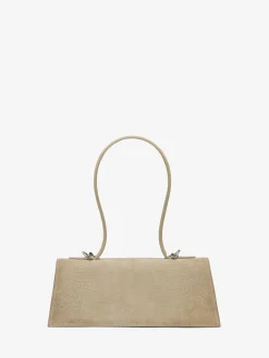 Borsa Jewelled con manico superiore da Donna in Marrone Chiaro