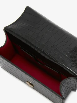 Borsa Jewelled Satchel Mini da Donna in Nero/Oro