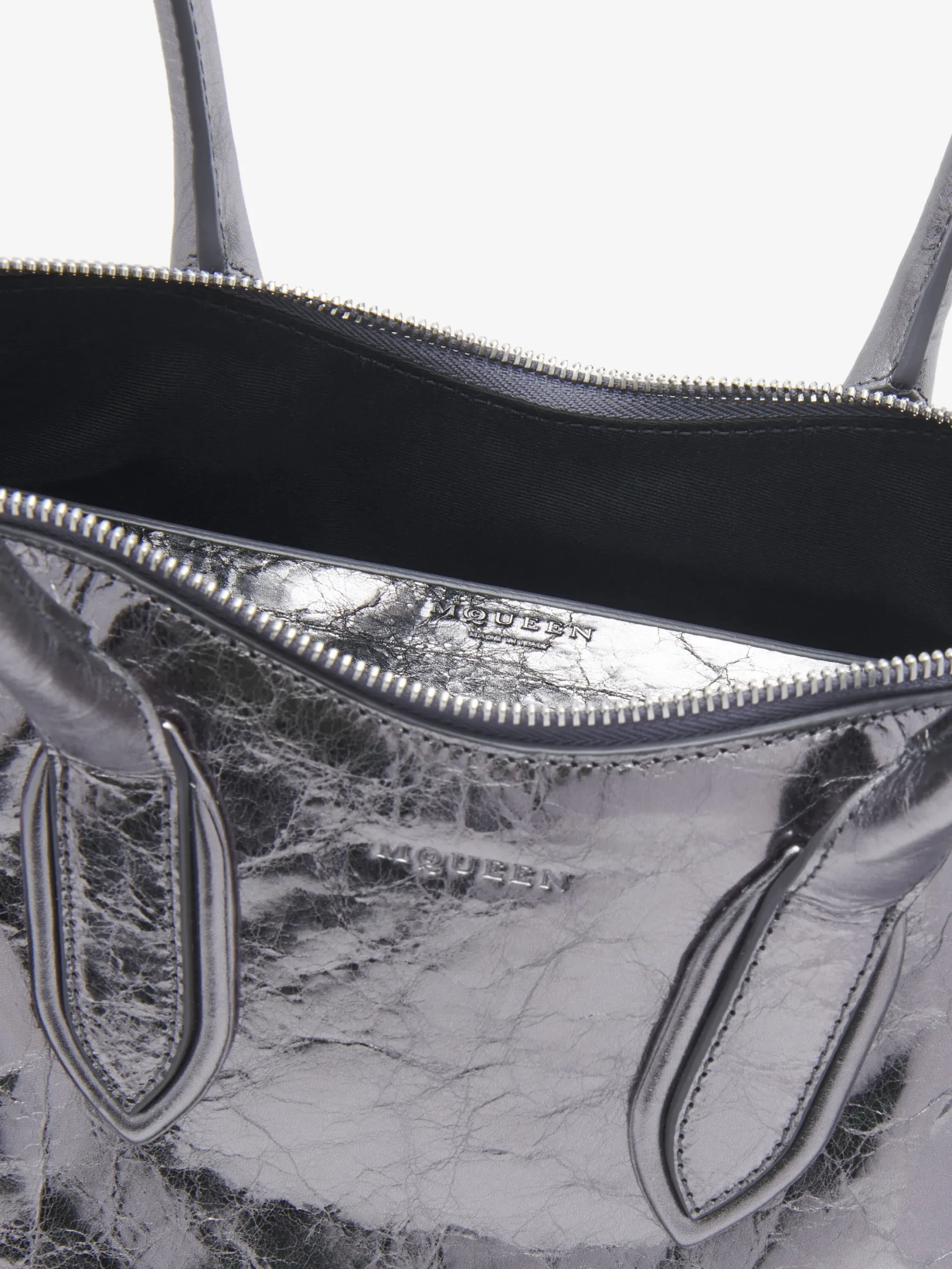 Borsa Manta da Donna in Argento Scuro