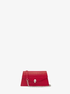 Borsa Skull Mini da Donna in Rosso