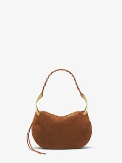 Borsa Wishbone a spalla da Donna in Marrone