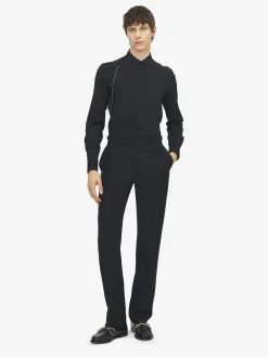 Camicia Harness a catena da Uomo in Nero