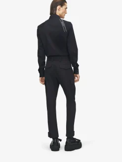 Camicia Harness con logo McQueen da Uomo in Nero