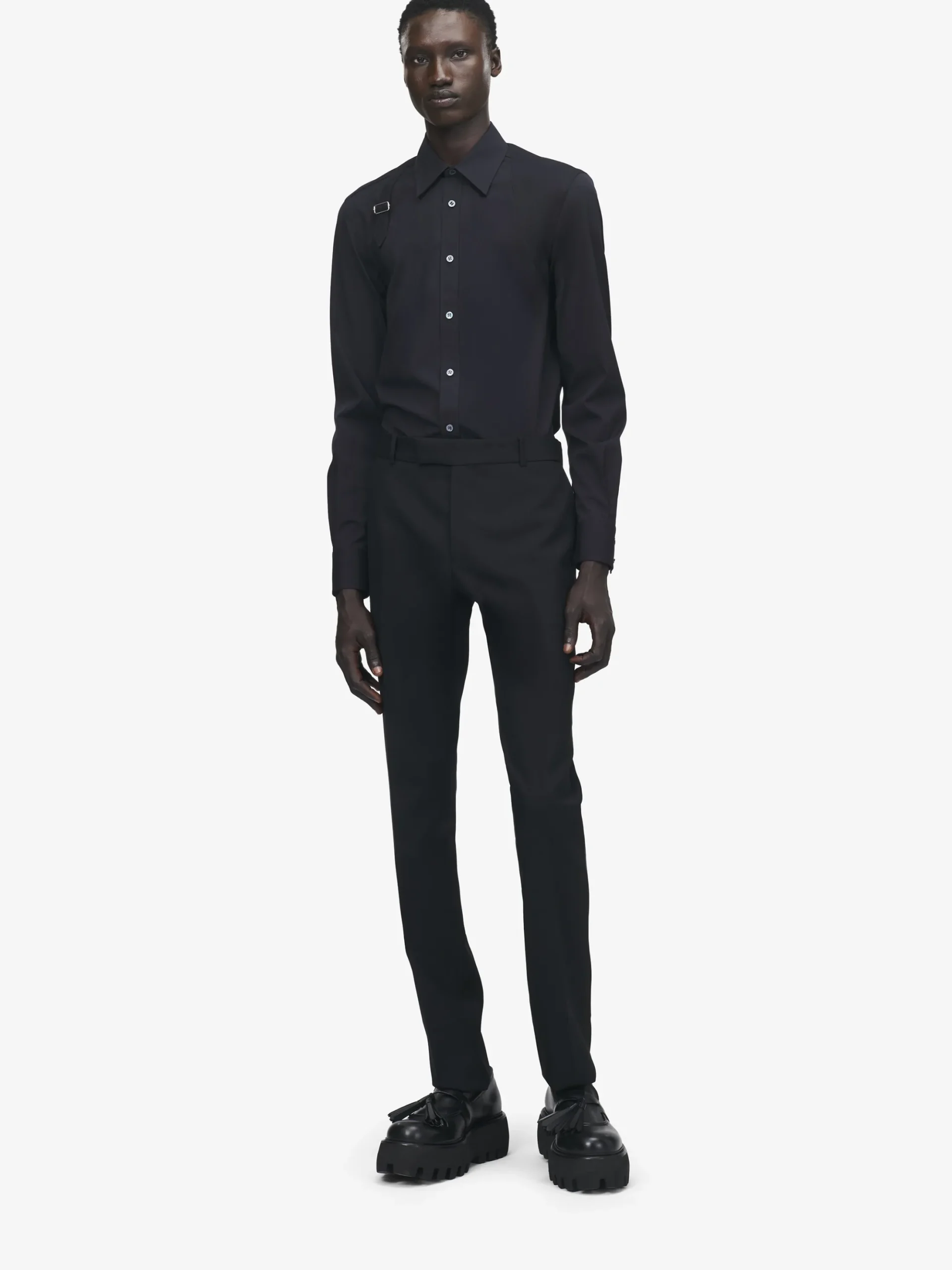 Camicia Harness da Uomo in Nero