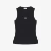 Canotta McQueen con targhetta da Donna in Nero