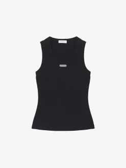 Canotta McQueen con targhetta da Donna in Nero