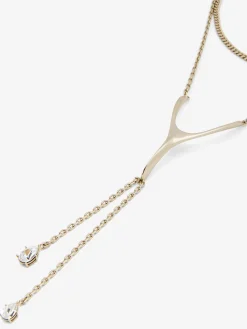 Collana Wishbone da Donna in Finitura oro pallido
