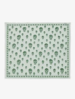 Foulard Skull classico da Uomo in Verde Scuro