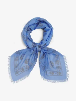 Foulard Skull classico da Uomo in Blu