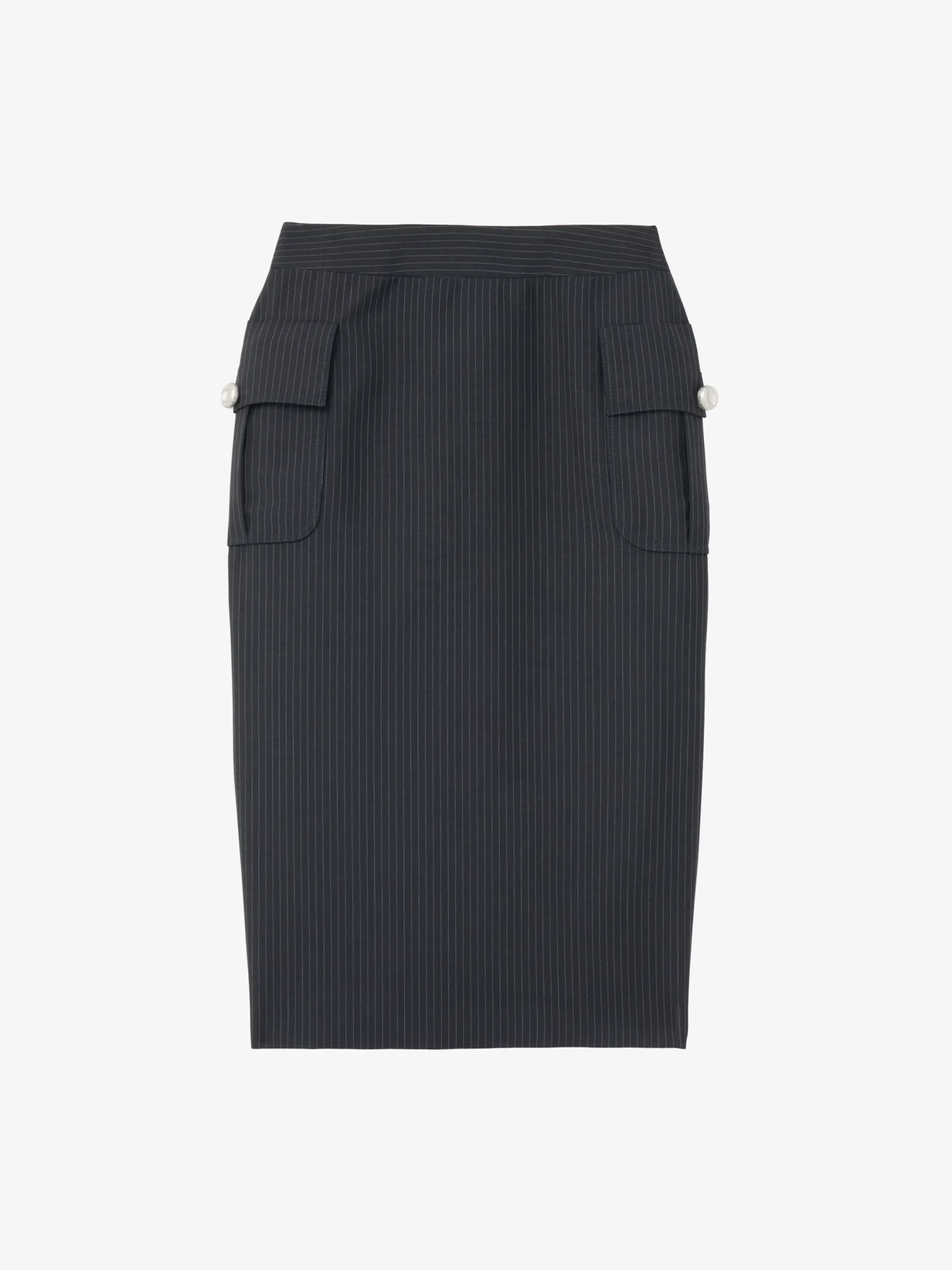 Gonna a tubino a righe da Donna in Blu Navy