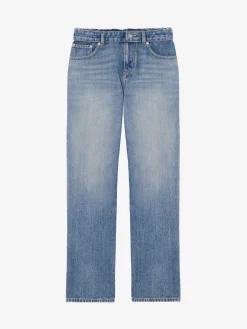 Jeans con vita destrutturata da Donna in Washed Blue