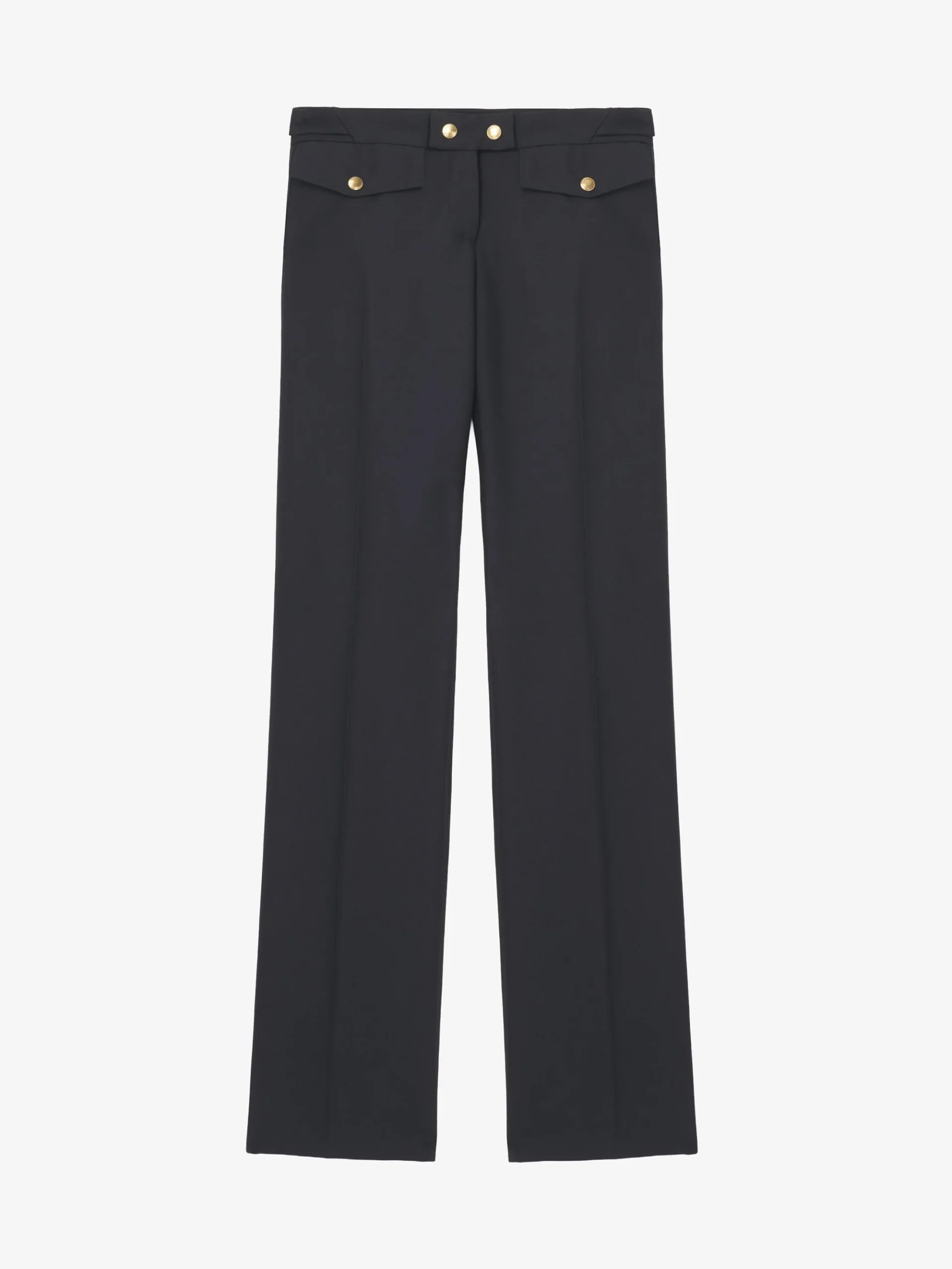 Pantaloni a gamba dritta da Donna in Nero