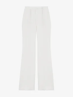 Pantaloni Bootcut da Donna in Avorio Chiaro
