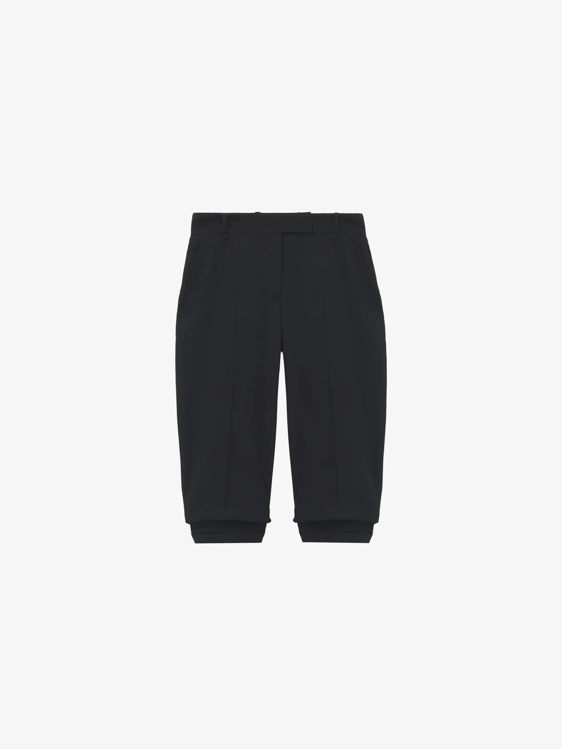 Pantaloni Capri sartoriali da Donna in Nero