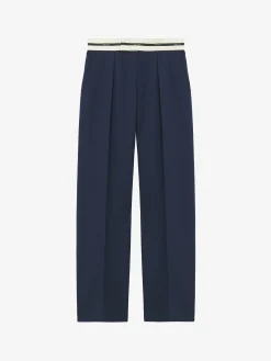 Pantaloni sartoriali da Uomo in Indaco