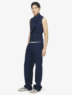 Pantaloni sartoriali da Uomo in Indaco