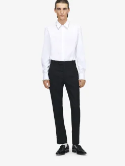 Pantaloni Smoking da Uomo in Nero