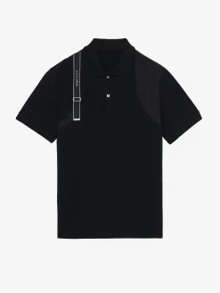 Polo Harness da Uomo in Nero