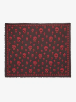 Sciarpa Skull classica in Rosso Scuro
