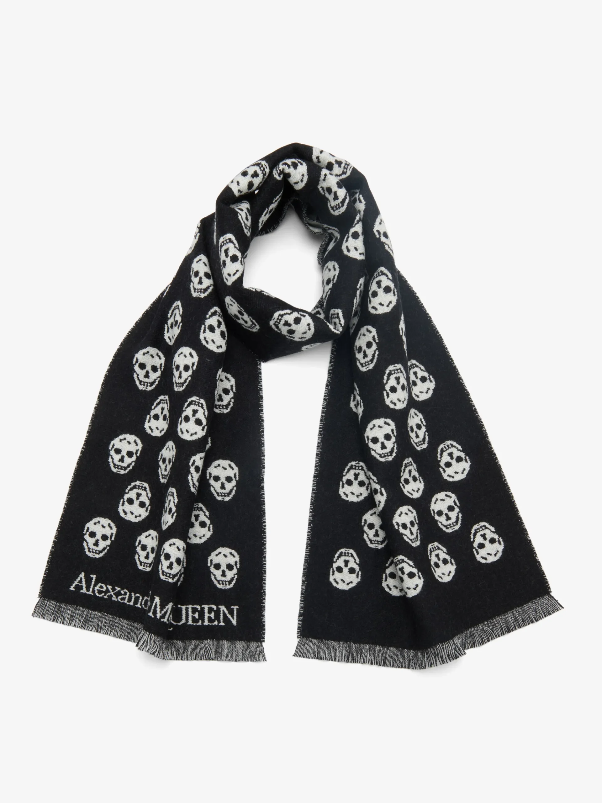 Sciarpa Skull da Donna in Nero