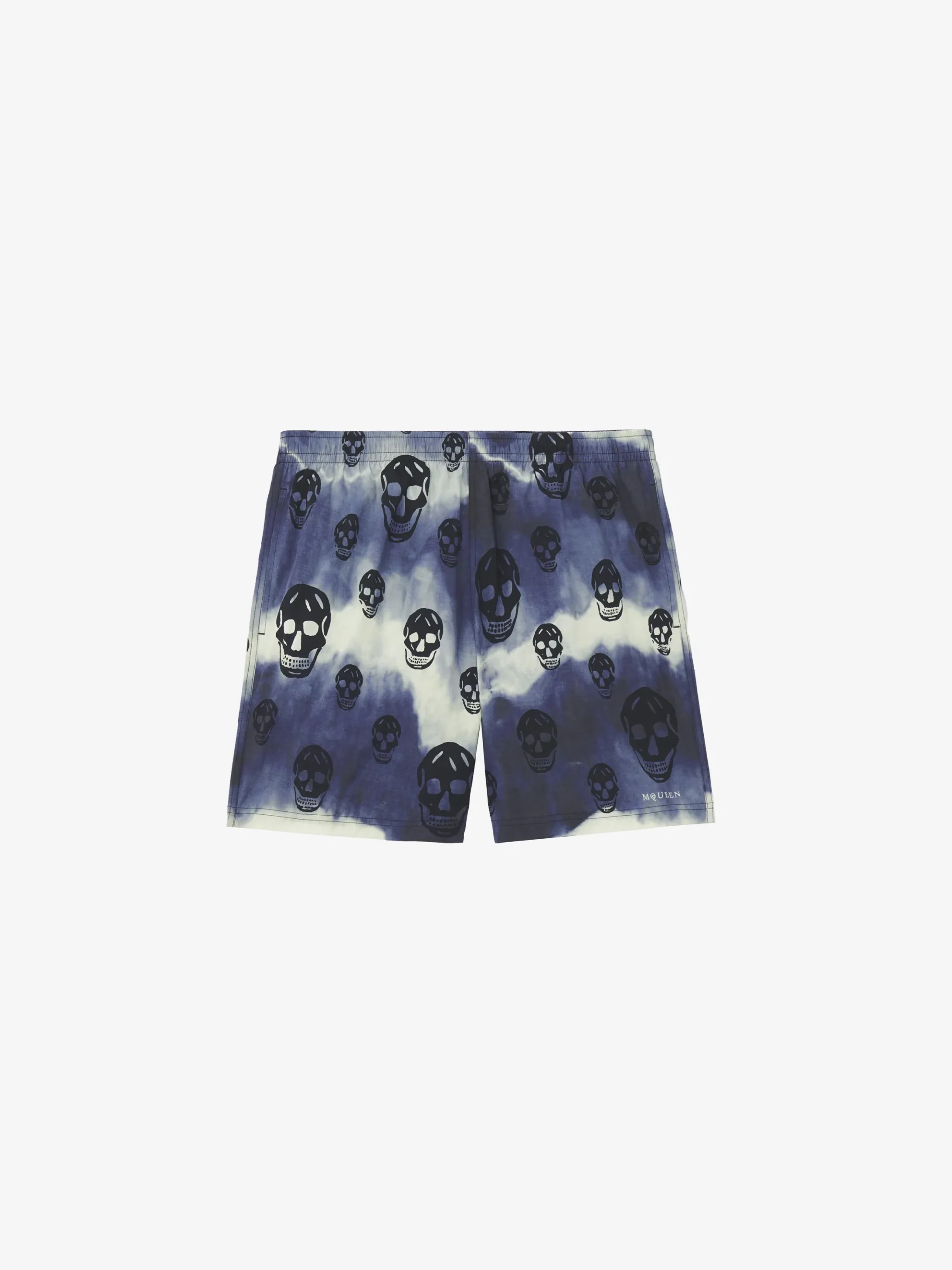 Shorts da bagno Skull tie-dye da Uomo in Navy/Nero