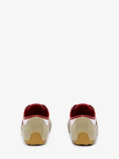 Sneaker Boxe Basse da Uomo in Bianco/Rosso