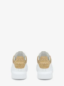 Sneaker oversize da Donna in Bianco/Oro