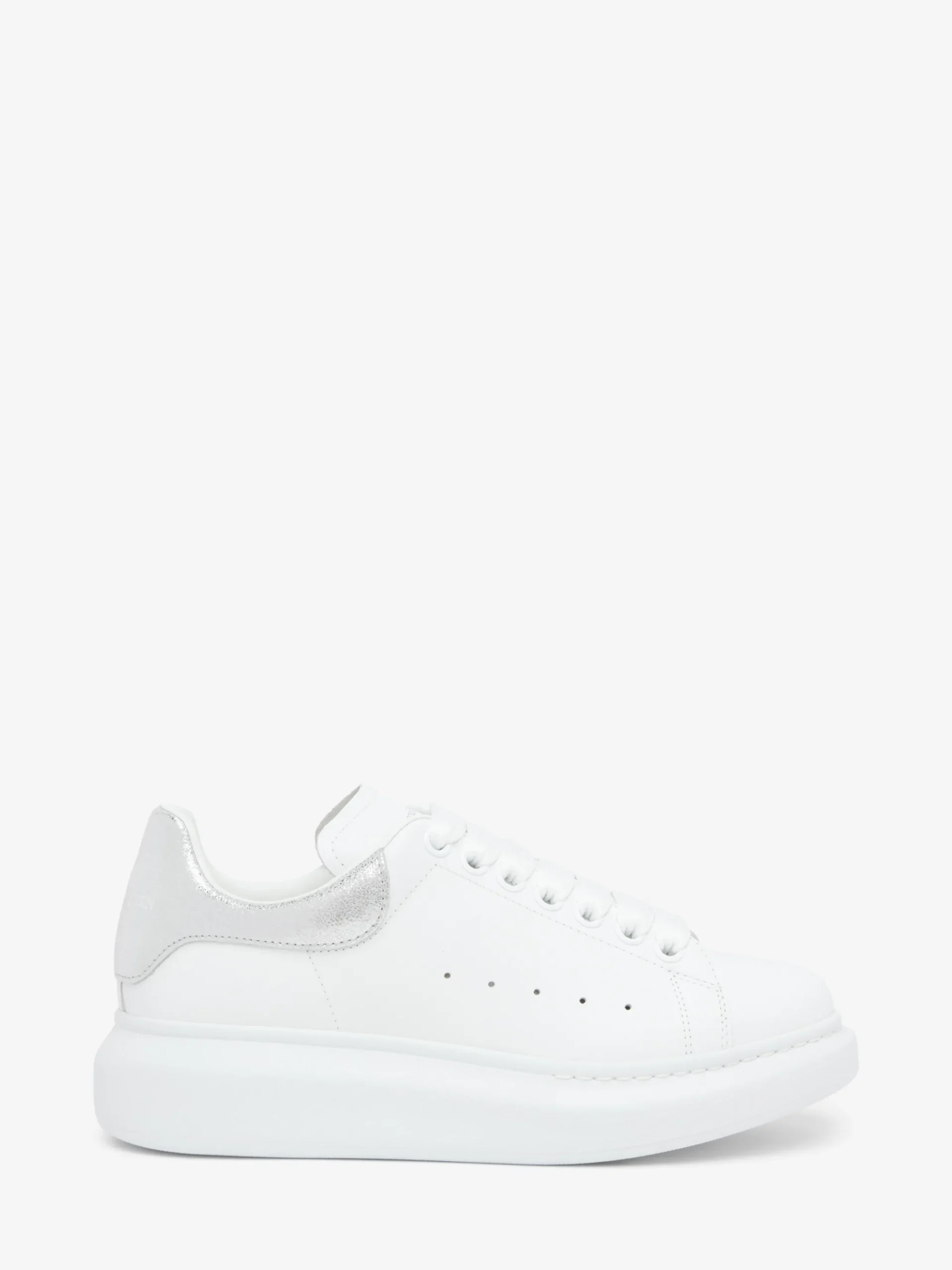 Sneaker Oversize da Uomo in Bianco/Argento