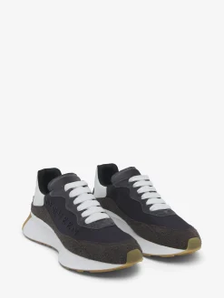 Sneaker Sprint Runner da Uomo in Grigio Scuro/Bianco